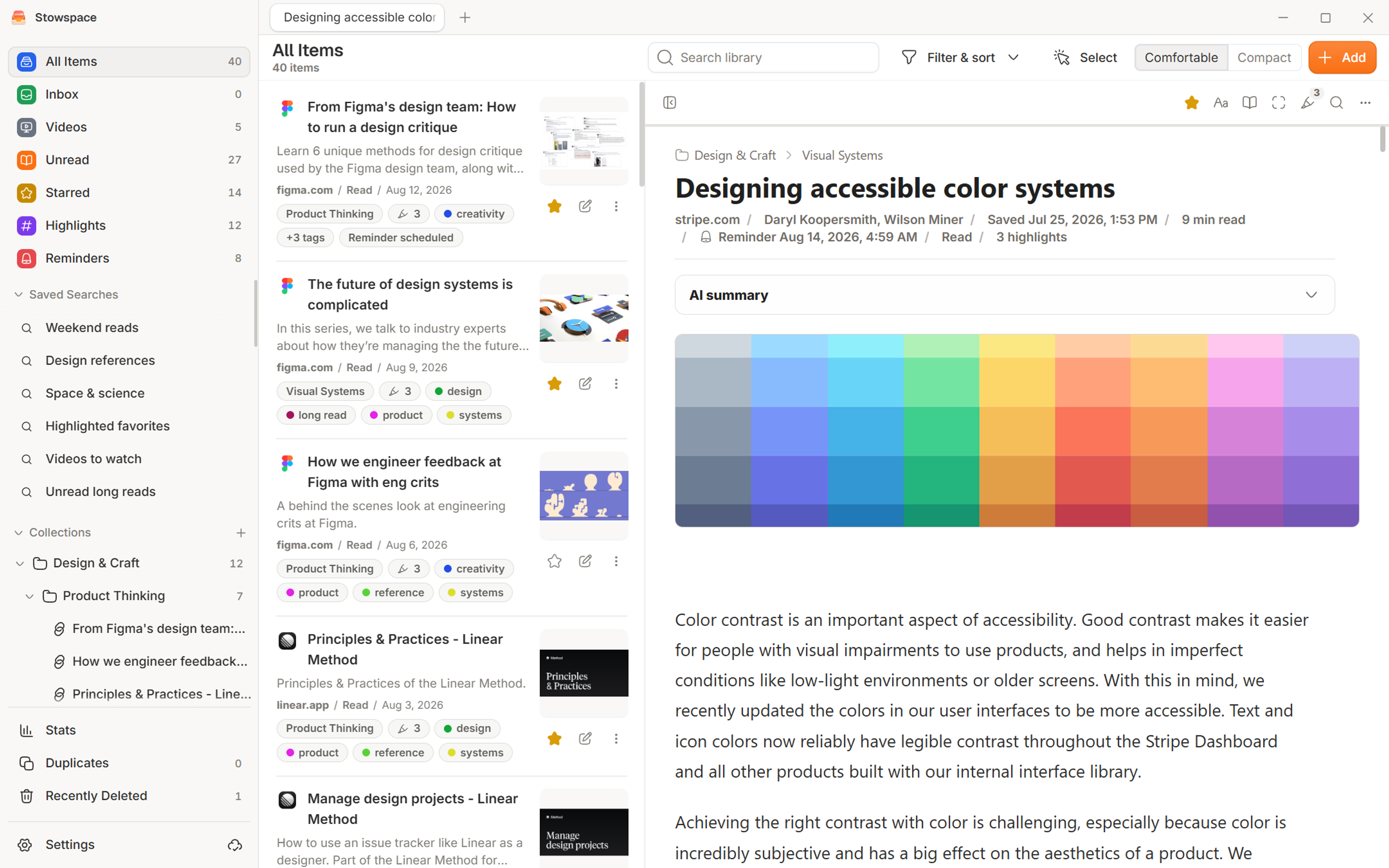 Stowspace open in a Windows 11 desktop window